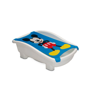 Mickey (5001) 6-Disney Mickey Mouse My First Bubble Bath – 3-in-1 Newborn to Toddler Bathtub with Sling and Bubble Blower