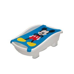 Mickey (5001) 7-Disney Mickey Mouse My First Bubble Bath – 3-in-1 Newborn to Toddler Bathtub with Sling and Bubble Blower