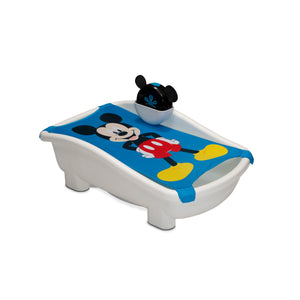 Mickey (5001) 2-Disney Mickey Mouse My First Bubble Bath – 3-in-1 Newborn to Toddler Bathtub with Sling and Bubble Blower