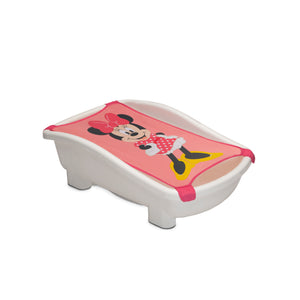 Minnie (5002) 6-Disney Minnie Mouse My First Bubble Bath – 3-in-1 Newborn to Toddler Bathtub with Sling and Bubble Blower