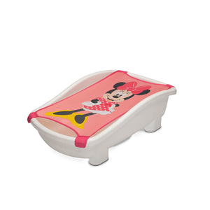 Minnie (5002) 7-Disney Minnie Mouse My First Bubble Bath – 3-in-1 Newborn to Toddler Bathtub with Sling and Bubble Blower