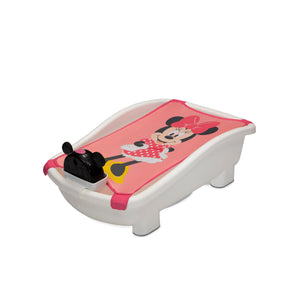 Minnie (5002) 5-Disney Minnie Mouse My First Bubble Bath – 3-in-1 Newborn to Toddler Bathtub with Sling and Bubble Blower