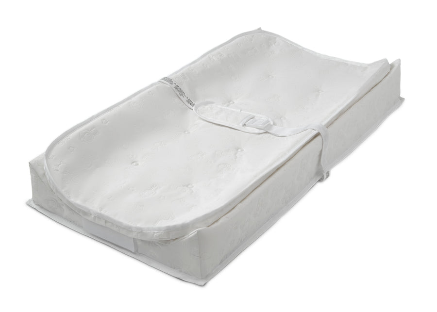 White (100) 2-Perfect Sleeper 2-in-1 Deluxe Pillow Top Changing Pad & Portable Changing Mat