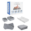 Grey Suede (5000) 3-7-Piece Essential Changing Table Set - Newborn Baby Gift Set for Boys and Girls – Set Includes Changing Pad, Plush Changing Pad Cover, 3 Changing Pad Liners and 2 Storage Bins