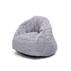 Grey Suede (5000) 6-Cozee Fluffy Chair, Toddler Size (For Kids Up to 6 Years Old)