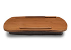 Grey Suede (5000) 4-Cozee Fluffy Chair and Bamboo Lap Desk Set