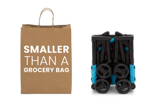 Delta Children Ultimate Fold N Go Compact Travel Stroller Aqua (2022), smaller than a grocery bag a3a 16