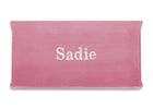 Pink (210C) 2-Personalized Contoured Changing Pad with Plush Cover