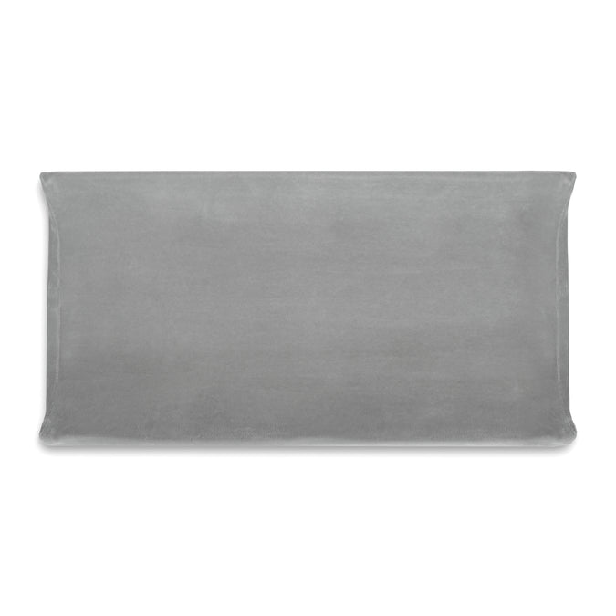 Grey Suede (5000) 5-Personalized Contoured Changing Pad with Plush Cover
