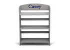 Grey (026) 2-Personalized 3-Shelf Wood Bookshelf