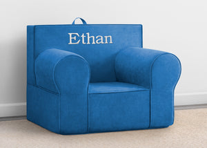 Blue (1220) 2-Personalized XL Cozee Foam Chair for Kids - Our Largest Chair