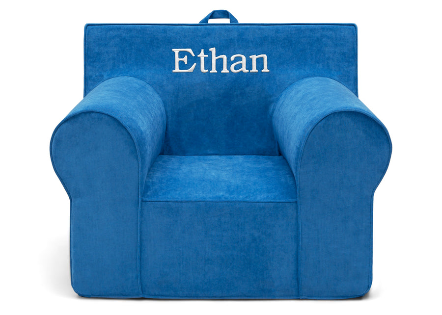Blue (1220) 16-Personalized XL Cozee Foam Chair for Kids - Our Largest Chair