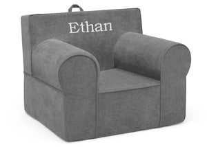 Dark Grey (1225) 33-Personalized XL Cozee Foam Chair for Kids - Our Largest Chair