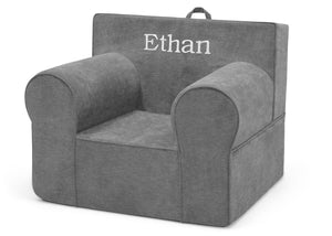 Dark Grey (1225) 34-Personalized XL Cozee Foam Chair for Kids - Our Largest Chair