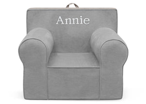 Light Grey (1226) 15-Personalized XL Cozee Foam Chair for Kids - Our Largest Chair