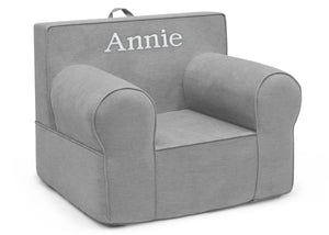 Light Grey (1226) 19-Personalized XL Cozee Foam Chair for Kids - Our Largest Chair