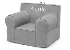 Light Grey (1226) 20-Personalized XL Cozee Foam Chair for Kids - Our Largest Chair