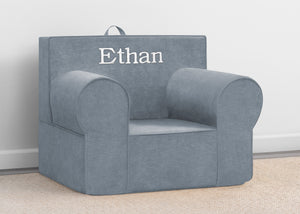 Denim Blue (1436) 0-Personalized XL Cozee Foam Chair for Kids - Our Largest Chair