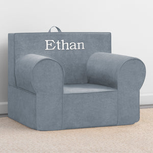 Denim Blue (1436) 17-Personalized XL Cozee Foam Chair for Kids - Our Largest Chair
