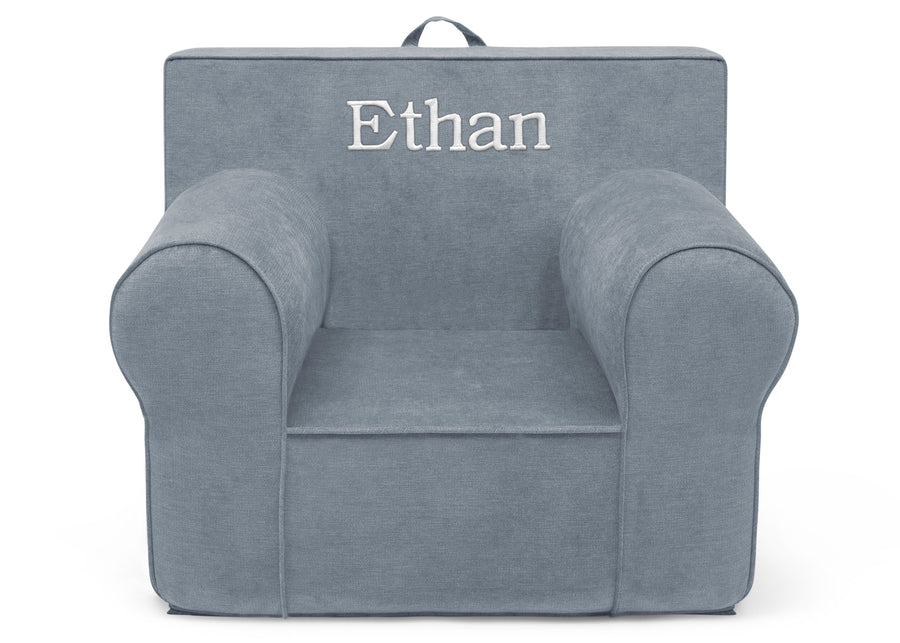 Denim Blue (1436) 30-Personalized XL Cozee Foam Chair for Kids - Our Largest Chair
