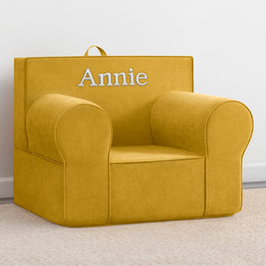 Yellow (5008) 56-Personalized XL Cozee Foam Chair for Kids - Our Largest Chair