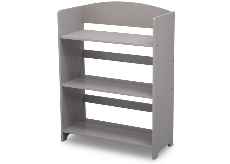 Delta Children Grey (026) MySize Bookshelf, Left Angle, a4a 3-MySize Bookshelf