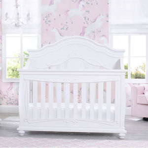Simmons Kids Fairytale 5-in-1 Convertible Crib with Conversion Rails Bianca White (130) 25-Fairytale 5-in-1 Convertible Crib with Conversion Rails