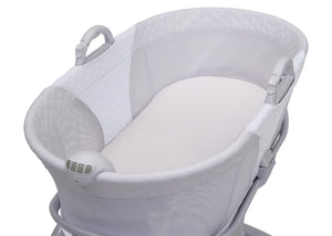 2-in-1 Moses Basket Bedside Bassinet Sleeper White (100) 5