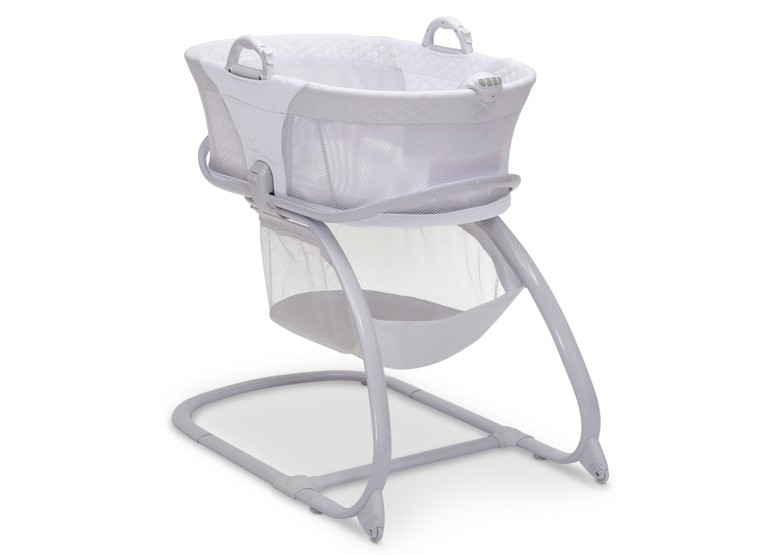 2-in-1 Moses Basket Bedside Bassinet Sleeper White (100)