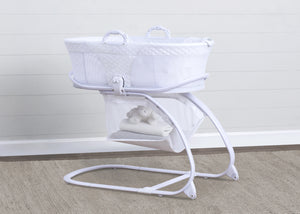 2-in-1 Moses Basket Bedside Bassinet Sleeper White (100) 0-2-in-1 Moses Basket Bedside Bassinet Sleeper