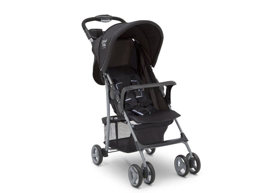 Little Folks Black (001) Classic Tour Stroller by Delta Children, Right Silo View 6-Classic Tour Stroller