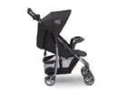 Little Folks Black (001) Classic Tour Stroller by Delta Children, Side Silo View 4-Classic Tour Stroller