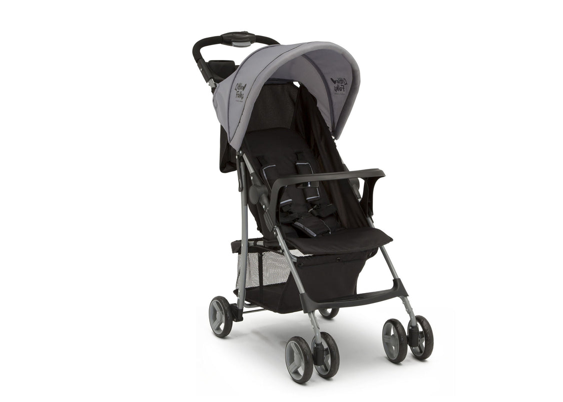 Little Folks Grey (2172) Classic Tour Stroller by Delta Children, Right Silo View