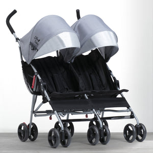 Olympia Side x Side Double Stroller Grey (2172) 0-Olympia Side x Side Double Stroller