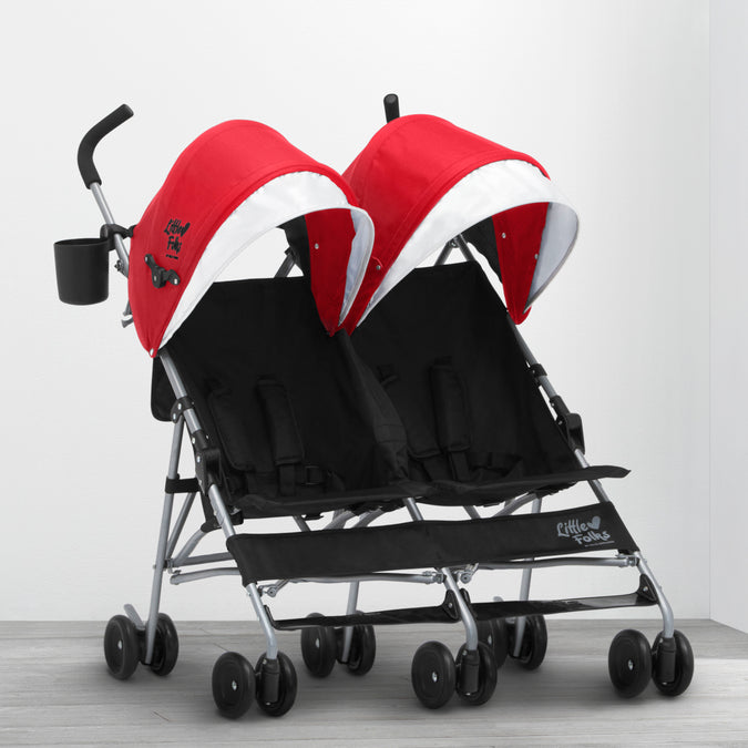 Olympia Side x Side Double Stroller Red (2173) 18-Olympia Side x Side Double Stroller
