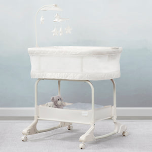 Sunset Dots (2211) 10-SleepCool Rocking Bassinet with Airflow Mesh