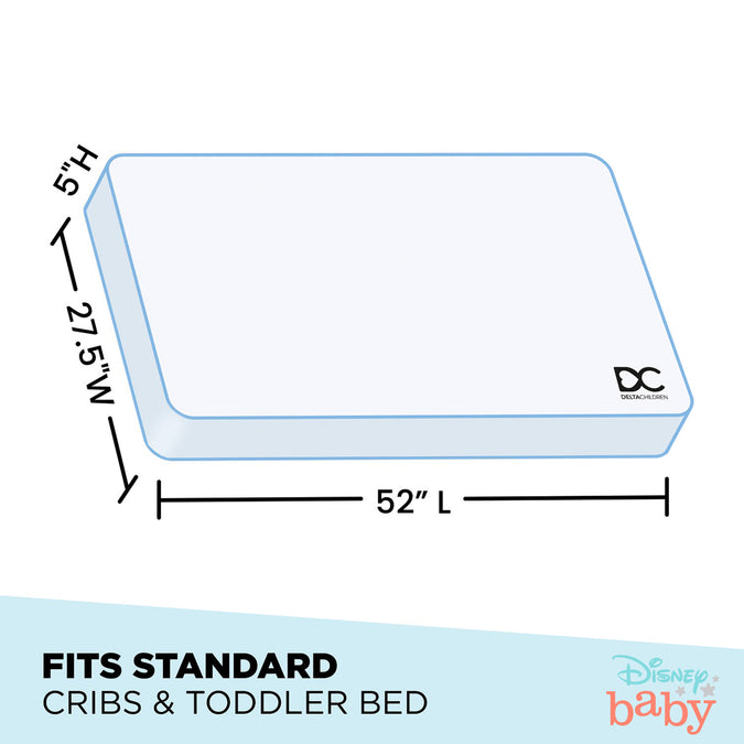No Color (NO) 5-Disney Winnie the Pooh Dual Sided Crib and Toddler Mattress
