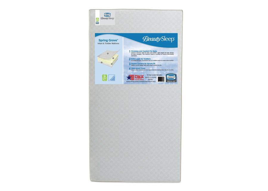 BeautySleep Spring Grove Crib and Toddler Mattress by Beautyrest, Front View 1-BeautySleep Spring Grove Crib and Toddler Mattress by Beautyrest