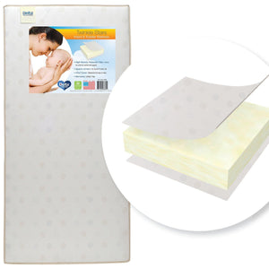 Delta Children Twinkle Stars Crib & Toddler Mattress Front View a1a No Color (NO) 21-Twinkle Stars Crib & Toddler Mattress