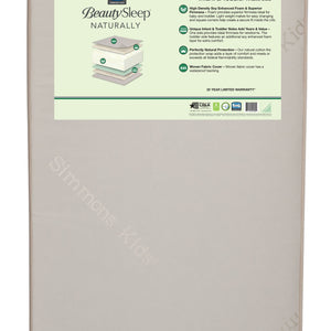 BeautySleep Naturally Willow Crib and Toddler Mattress No Color (NO) 8-BeautySleep Naturally Willow Crib and Toddler Mattress