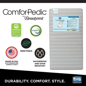 No Color (NO) 2-ComforPedic from Beautyrest Cheerful Morn 2-Stage Crib and Toddler Mattress
