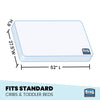 Beautyrest Silver Slumber Nights Crib and Toddler Mattress, Dimensions View 4-Beautyrest Silver Slumber Nights Crib and Toddler Mattress
