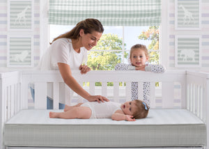 No Color (NO) 0-ComforPedic from Beautyrest Cheerful Morn 2-Stage Crib and Toddler Mattress