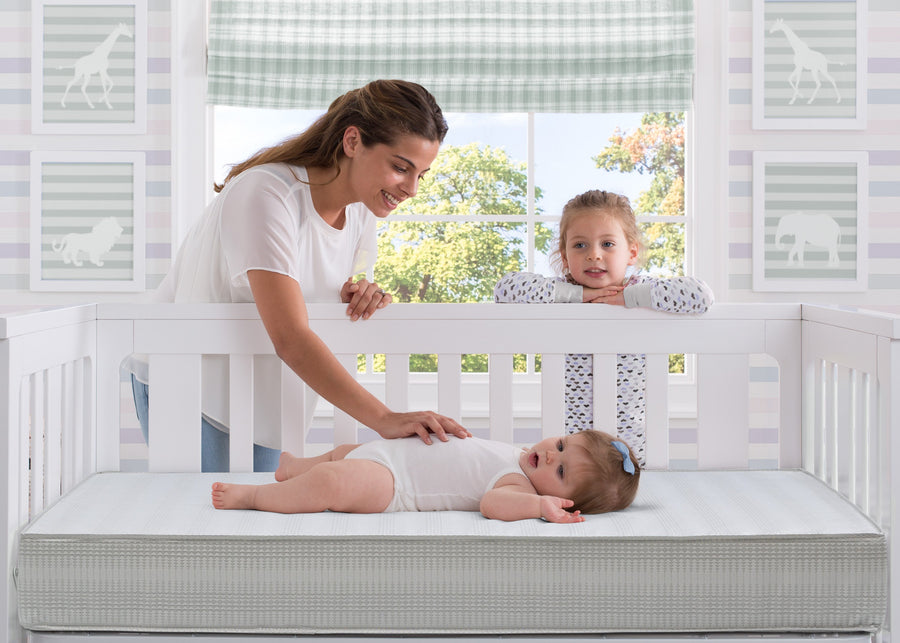 No Color (NO) 1-ComforPedic from Beautyrest Cheerful Morn 2-Stage Crib and Toddler Mattress