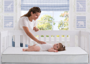 Beautyrest Silver Special Edition Hybrid Crib and Toddler Mattress, Lifestyle View 3-Beautyrest Silver Special Edition Hybrid Crib and Toddler Mattress