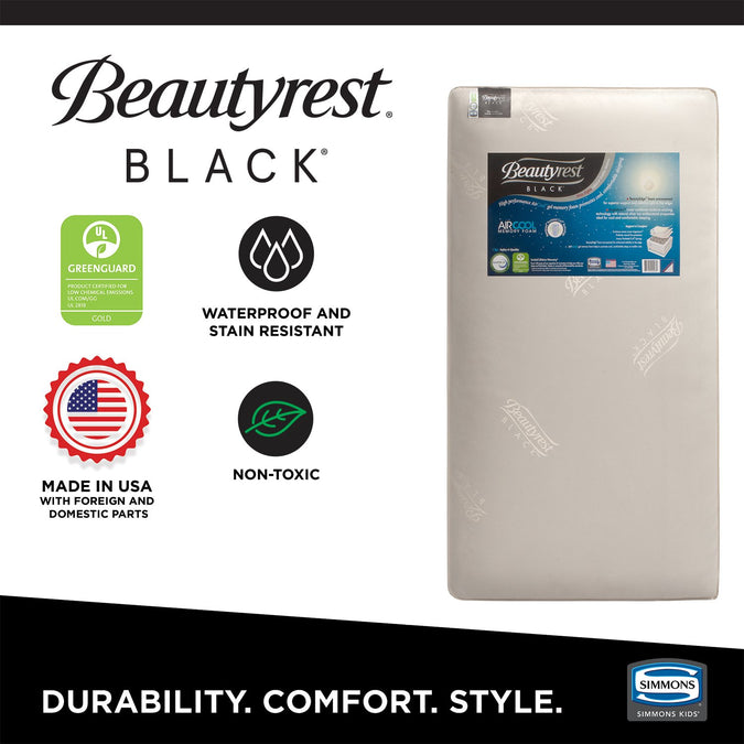 No Color (NO) 3-xBeautyrest Black AIRCOOL Two-Stage Crib and Toddler Mattress
