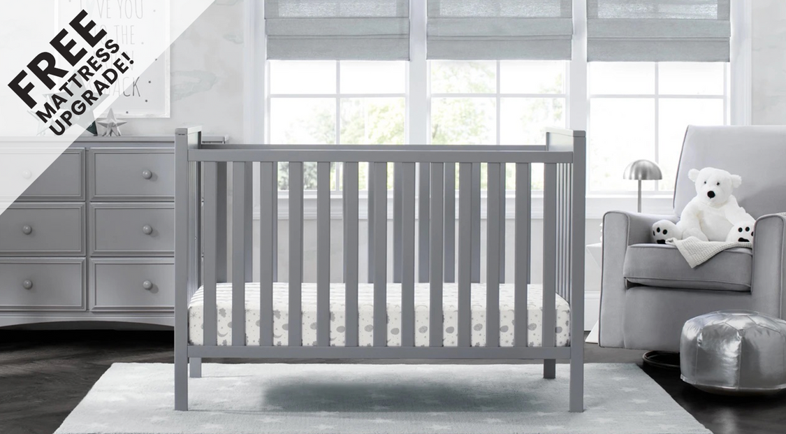 Mercer 6-in-1 Convertible Crib Grey