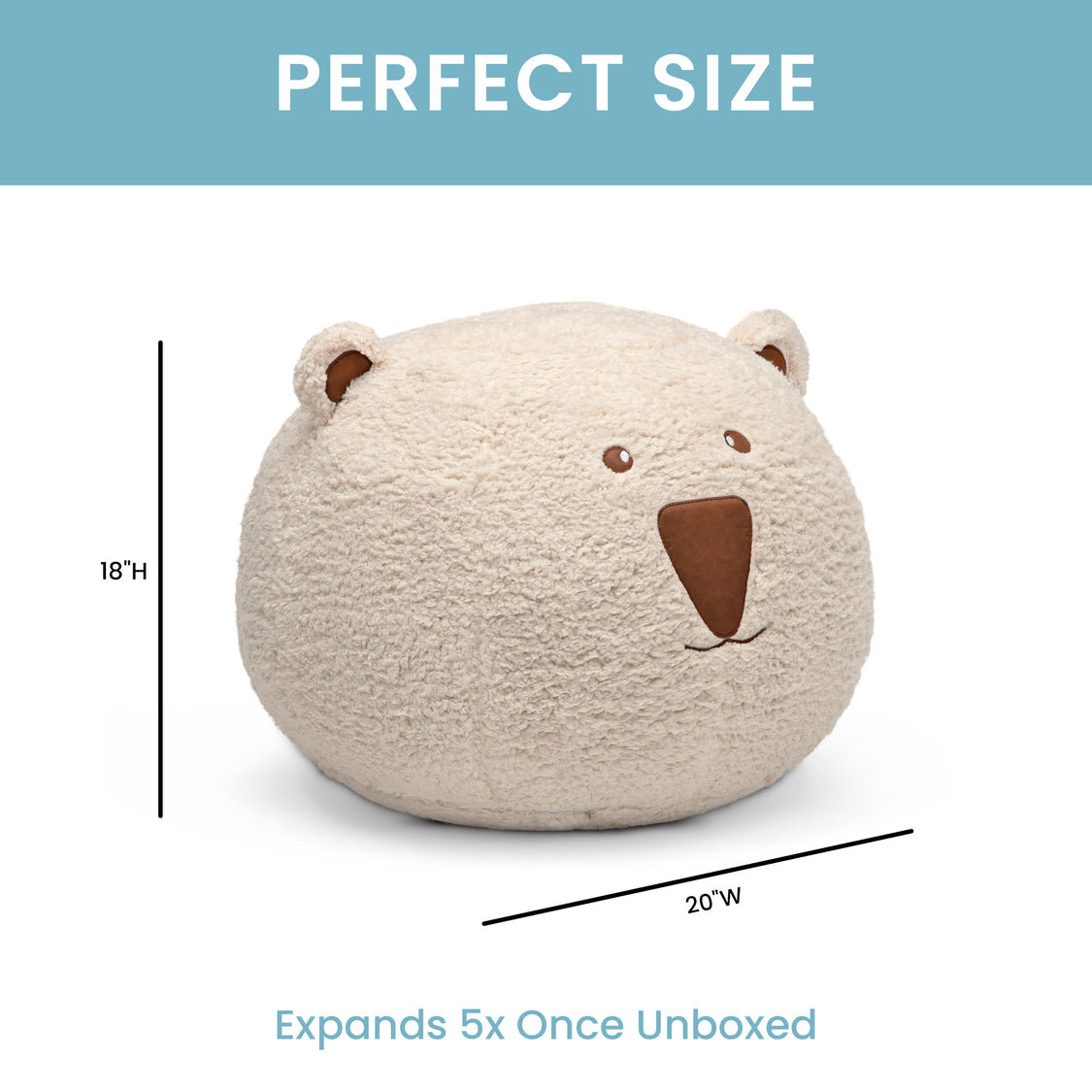 Cream Sherpa with Brown Leather (5047)