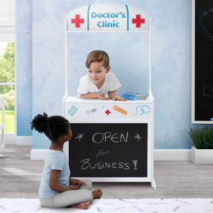 Assorted (999) 12-Reversible 4-in-1 Pretend Play Center with Chalkboard & Storage