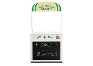 Assorted (999) 4-Reversible 4-in-1 Pretend Play Center with Chalkboard & Storage